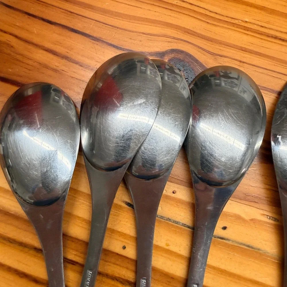 Dalia Olympia‎ Spain 18/10 Stainless Steel Flatware 9pc Spoons Forks MCM 60s